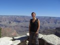 Anna 30 müde  ungeduscht und überglücklich am Grand Canyon
