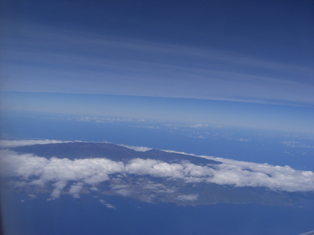 Blick aus dem Flugzeug