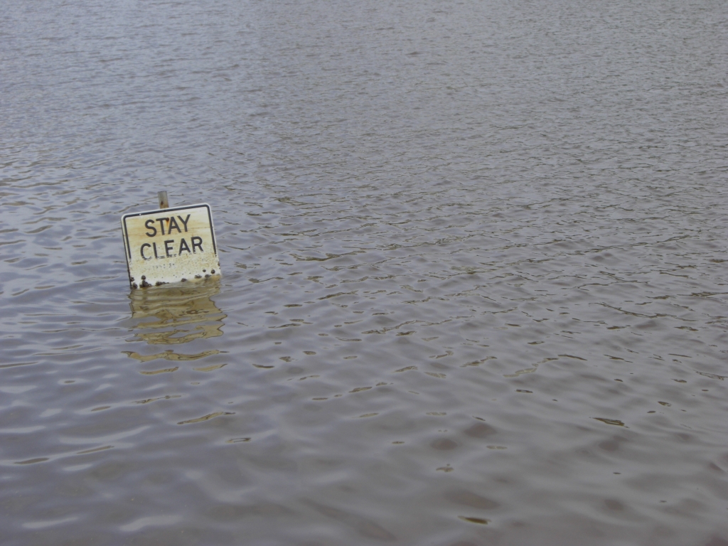 Das Wasser kann wohl nicht lesen