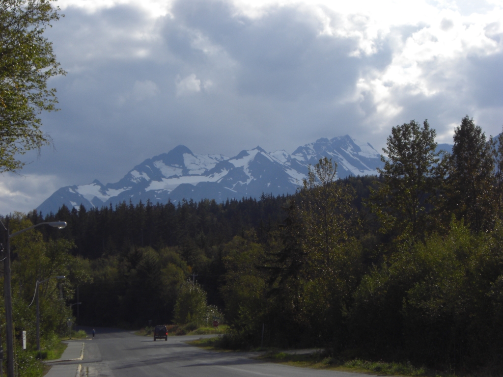 Verschneite Berge